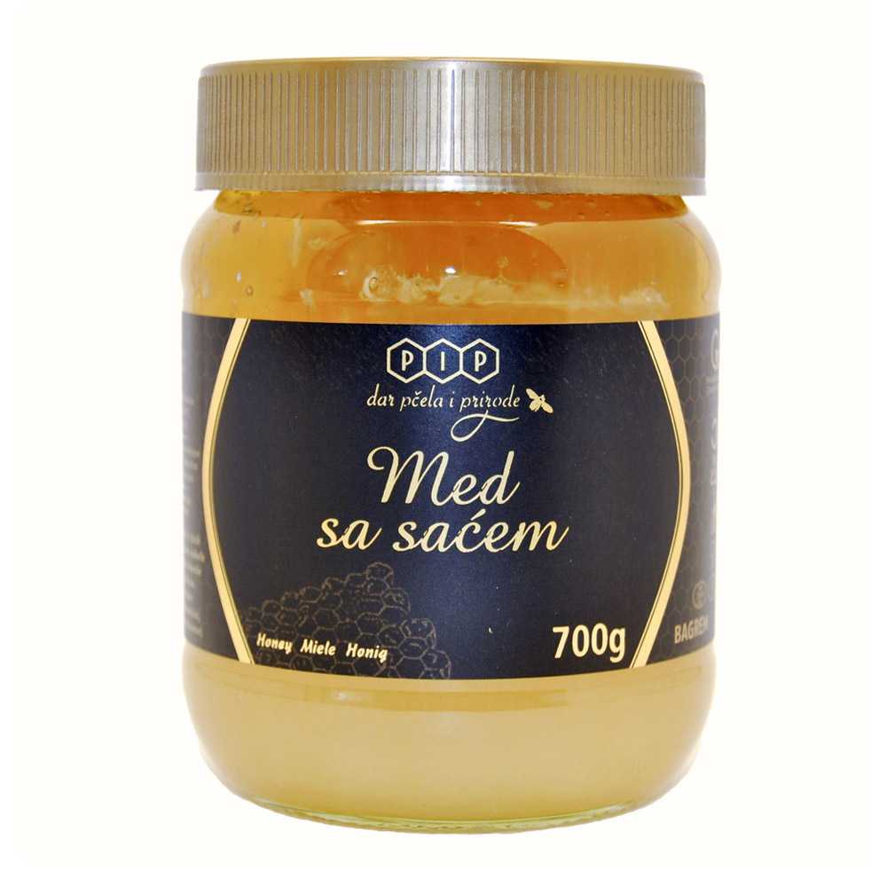 Chorwacki miód akacjowy z plastrem 700g -0 Chorwacki miód akacjowy z plastrem 700g -0