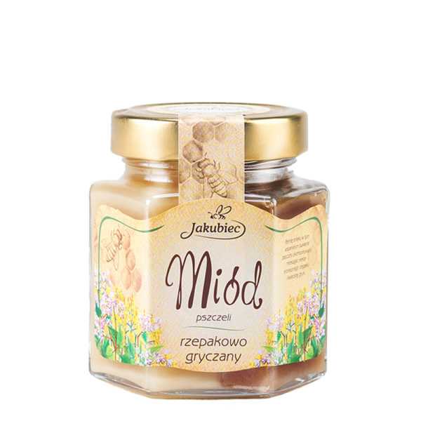 Polski miód rzepakowo-gryczany 420g-0