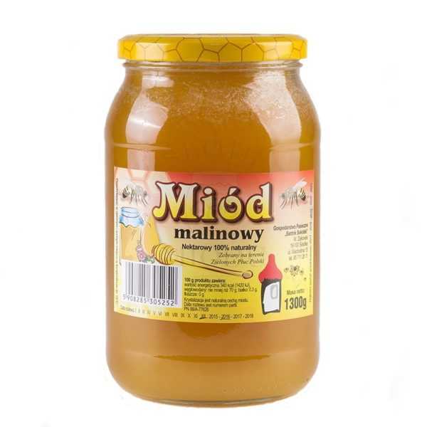 Polski miód malinowy 1300g-0