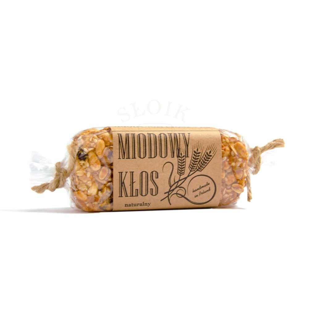Baton energetyczny z miodem Miodowy Kłos 80g-0 Baton energetyczny z miodem Miodowy Kłos 80g-0