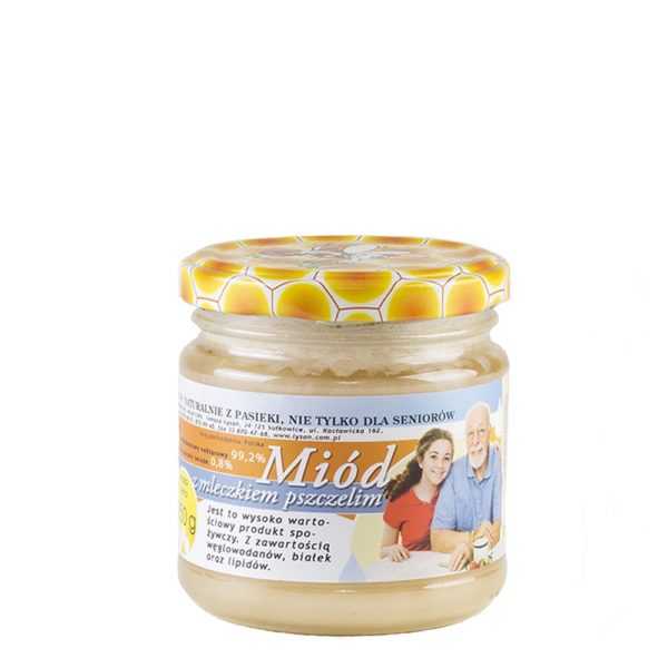 Miód z mleczkiem pszczelim 250g-0