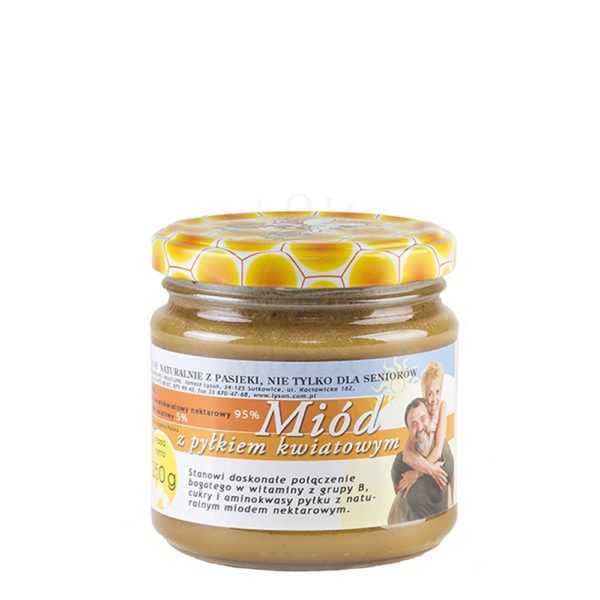 Miód z pyłkiem kwiatowym 250g-0