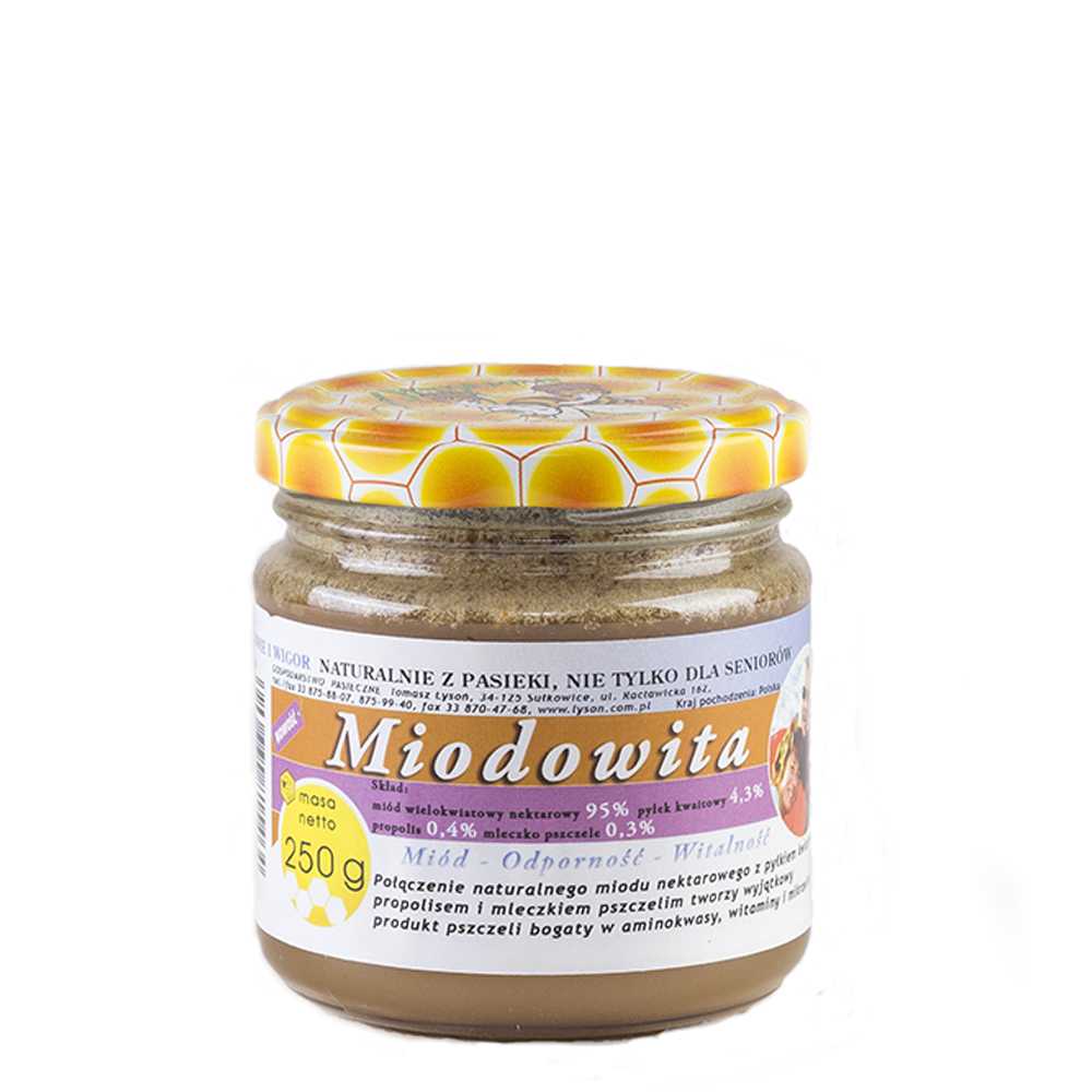 Miód z trzema dodatkami - "Miodowita" 250g-0 Miód z trzema dodatkami - "Miodowita" 250g-0