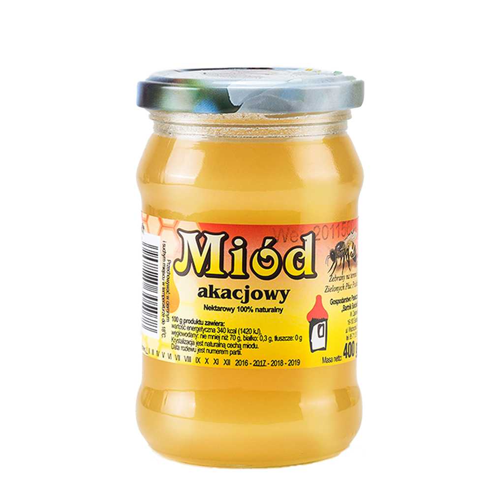 Polski miód akacjowy 400g Bartnik Sokólski-0 Polski miód akacjowy 400g Bartnik Sokólski-0