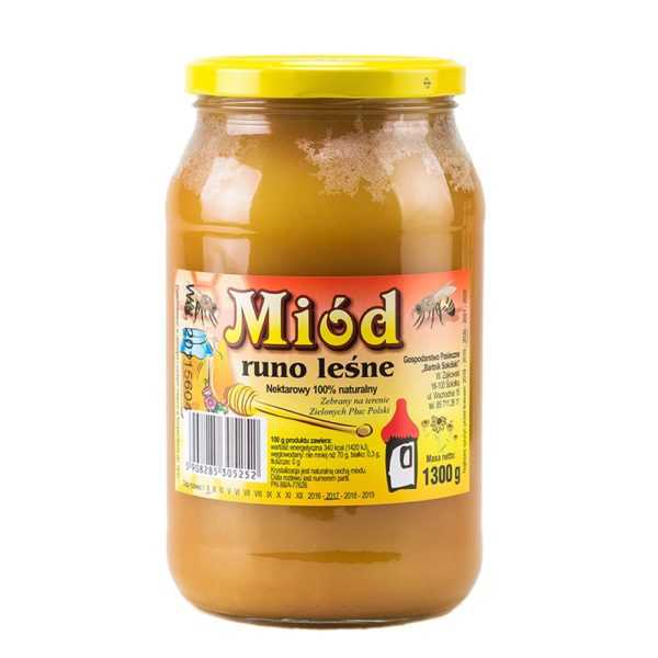 Polski miód Runo Leśne 1300g Bartnik Sokólski-0