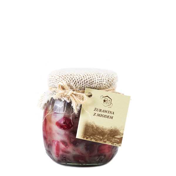 Żurawina w miodzie 350g.-0