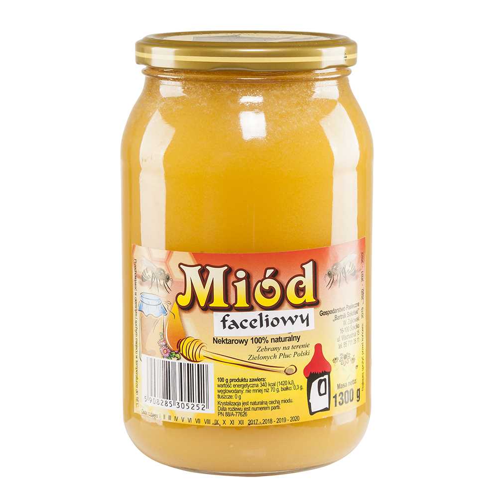 Polski miód faceliowy 1300g Bartnik Sokólski-0 Polski miód faceliowy 1300g Bartnik Sokólski-0