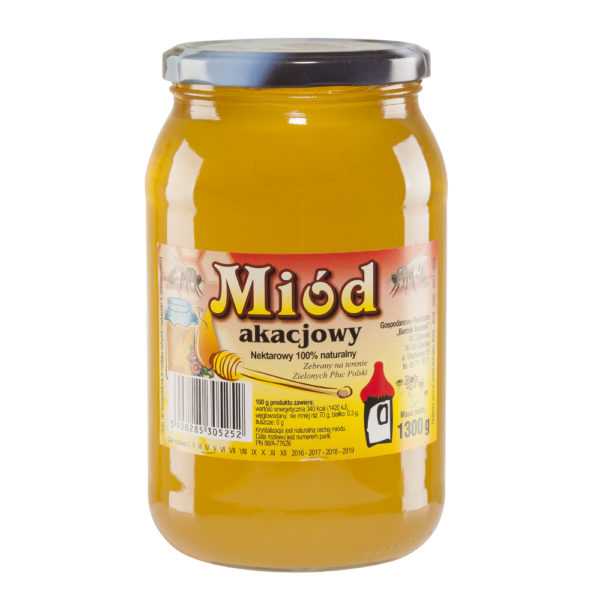 Polski miód akacjowy 1300g Bartnik Sokólski-0