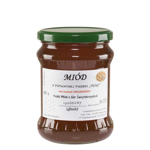 Polski miód spadziowy iglasty 650 g-0