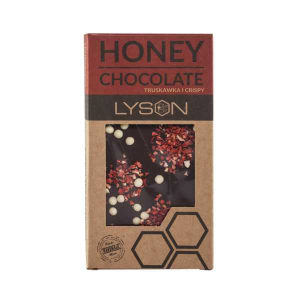Czekolada z miodem truskawkami i cripsy 110g-0